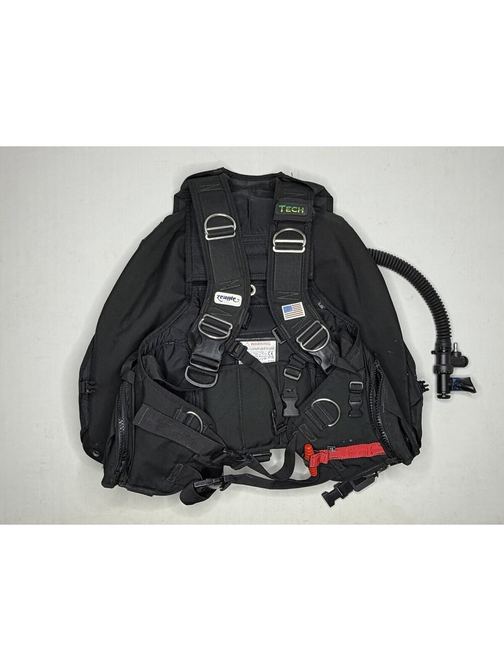 1996 Zeagle TECH Large BCD Scuba Diving Buoyancy Compensator Vest RR